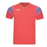 Li-Ning Badminton T-Shirt - Li-Ning Point Red Unisex - SportYouUp Danmark