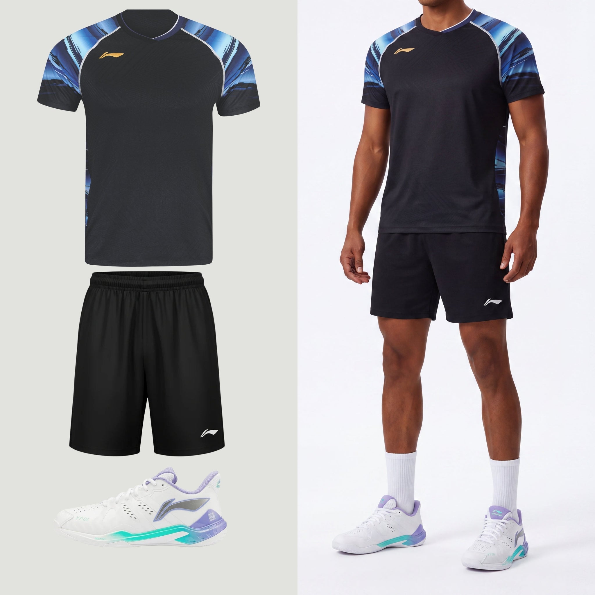 Li-Ning Polar Stripes noir unisexe