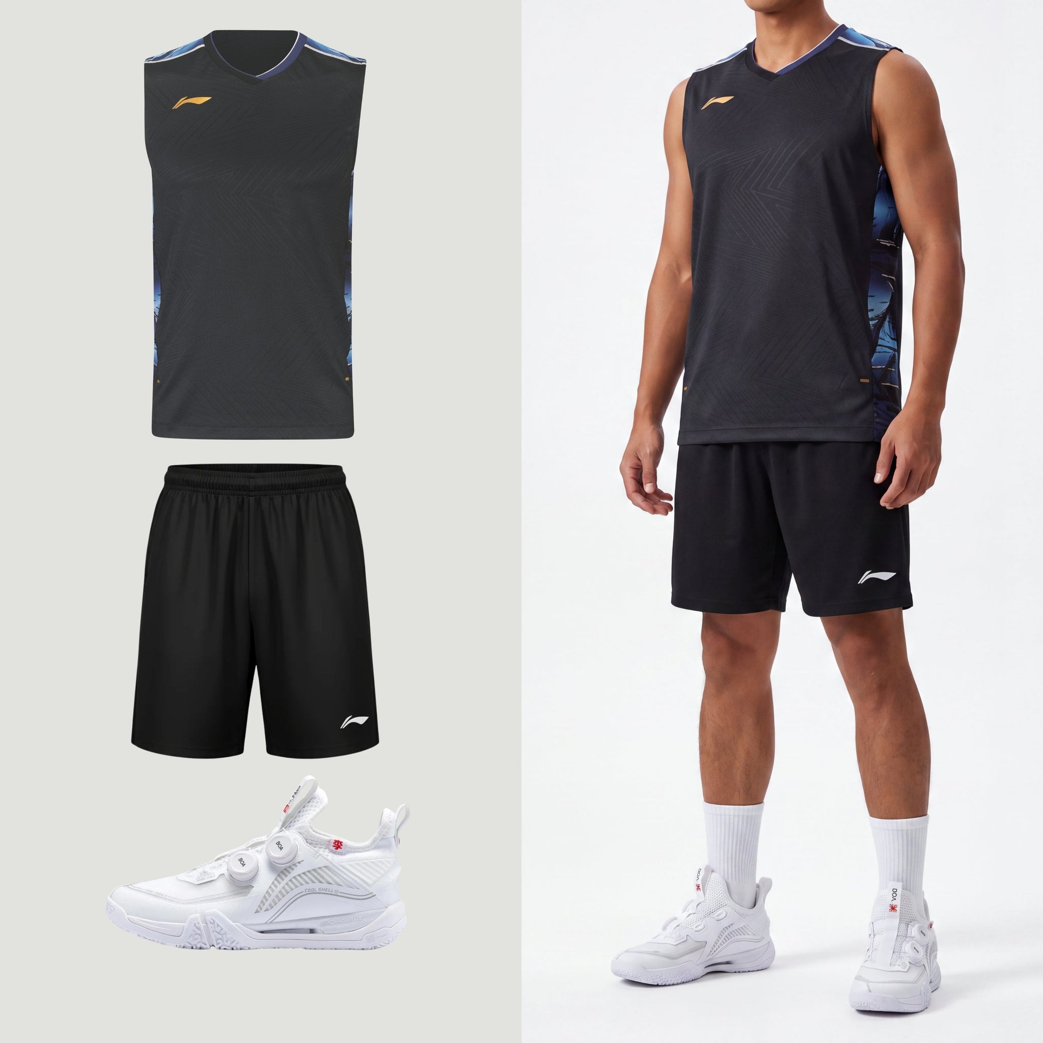 Débardeur Li-Ning Polar Stripes noir