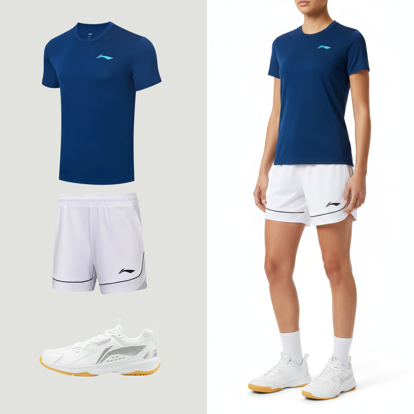Li-Ning Single Stripe White Women