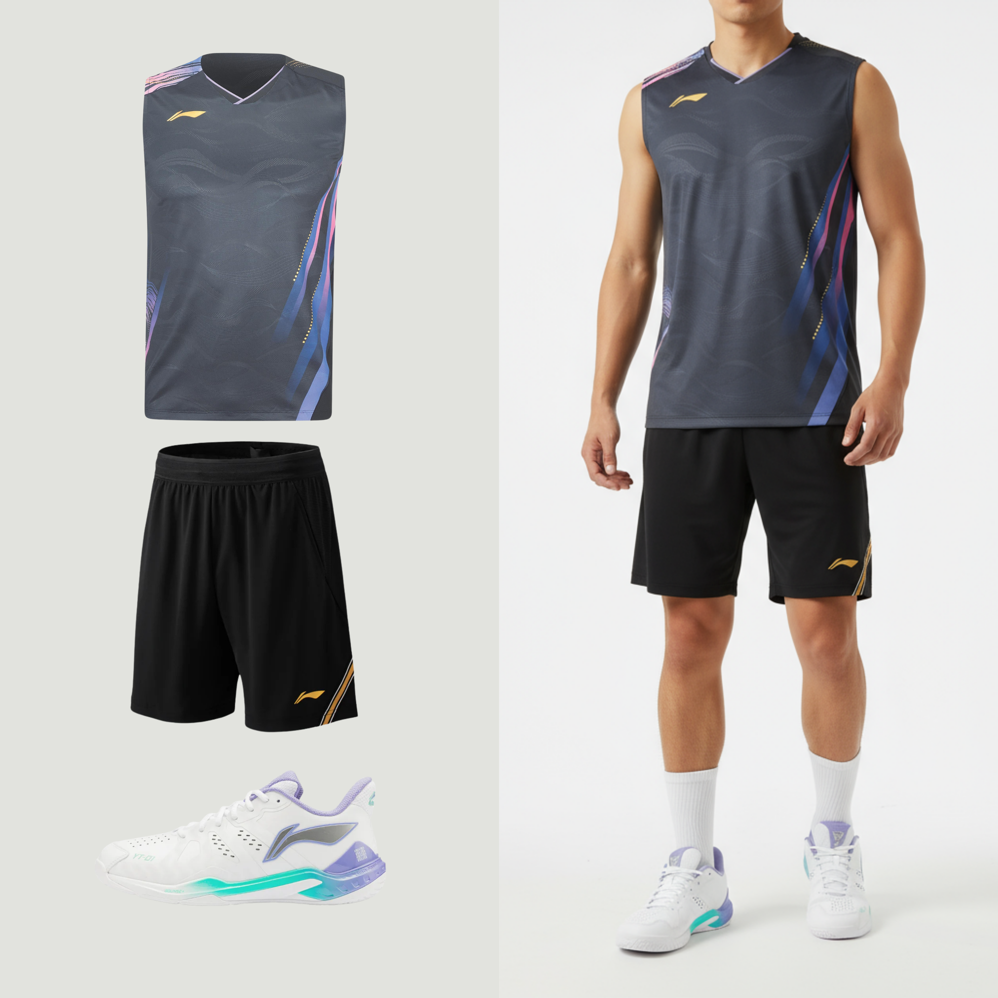 Li-Ning Side Effect Black Tank Top