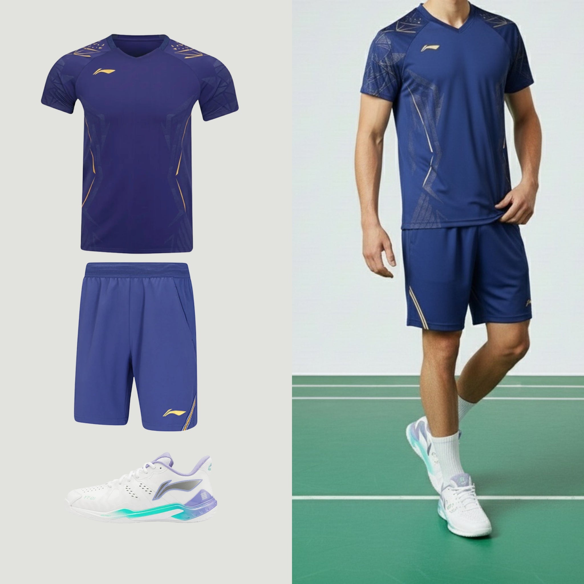 Li-Ning International New Blue Men's